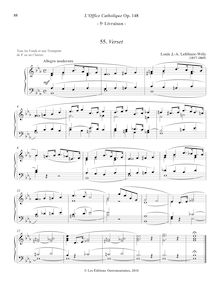 Partition 5, Verset (E-flat major), L’Office Catholique, Op.148