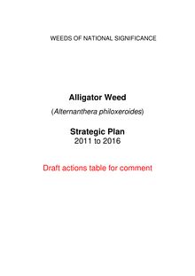 Alligator weed strategic plan table  draft for  comment -Feb2011 x