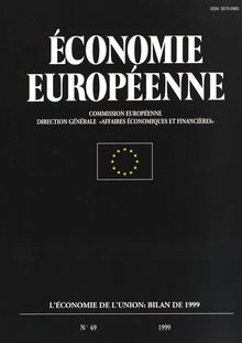 Économie européenne nÌŠ69/1999. L économie de l Union