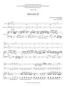 Partition , Andante - clavecin (partition compléte), 6 sonates pour clavecin