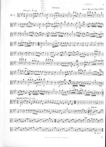 Partition viole de gambe, corde quatuors, Op.2, Haydn, Joseph