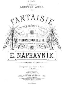 Partition de piano, Fantaisie sur des thèmes russes, Op.30