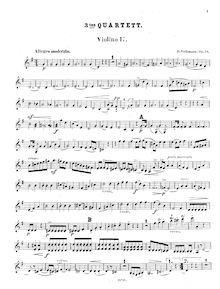 Partition violon 2, corde quatuor No.3, Op.34, G Major, Volkmann, Robert par Robert Volkmann