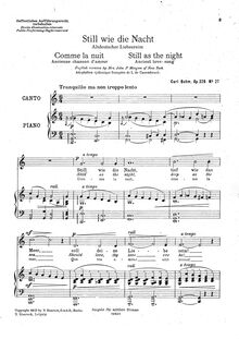 Partition Vocal Score (grayscale), 143 chansons, Bohm, Carl