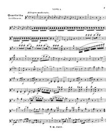 Partition viole de gambe, quatuor pour Piano, flûte, viole de gambe et violoncelle