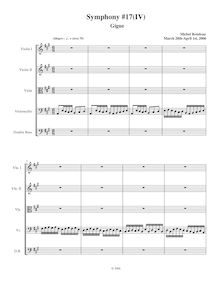 Partition 1, Gigue, Symphony No.17, A major, Rondeau, Michel