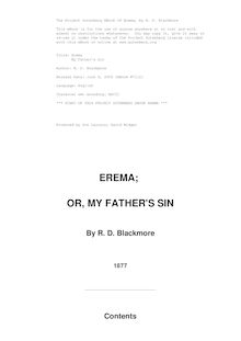 Erema — My Father s Sin