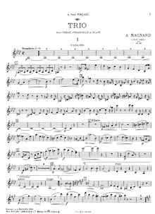 Partition complète et parties, Piano Trio, Op. 18, Magnard, Albéric
