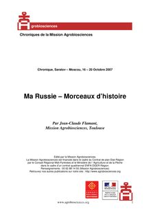 Ma Russie  Morceaux d histoire