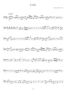 Partition Violincello , partie, Symphony No.44, D major, Mozart, Wolfgang Amadeus