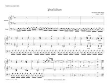 Partition complète, Praeludium en E minor,  Little , E minor, Bruhns, Nicolaus