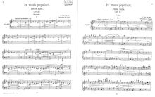 Partition complète,  No.3, Petite suite ; Маленькая сюита ; In modo populari par César Cui