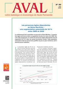 Les personnes âgées dépendantes en Seine-Maritime : une augmentation potentielle de 18 % entre 2005 et 2020