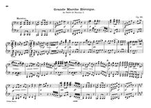 Partition complète Grande March héroïque : Franz Schubert