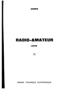 Dinard Technique Electronique - Cours radioamateur Lecon 31