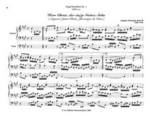 Partition Herr Christ, der ein’ge Gottes-Sohn, BWV 601, Das Orgel-Büchlein