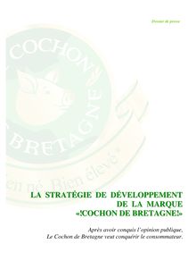 Note de stratégie - LA STRATÉGIE DE DÉVELOPPEMENT DE LA MARQUE ...