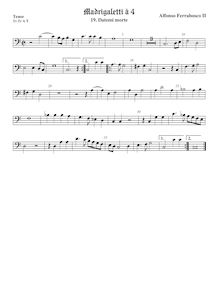 Partition viole de basse, basse clef, Madrigaletti, Ferrabosco Jr., Alfonso par Alfonso Ferrabosco Jr.