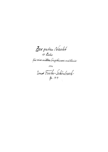 Partition complète, Zur guten Nacht, Op.44, Fuchs-Schönbach, Ernst
