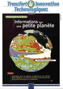 Transfert & Innovation Technologiques 5/98. Informations sur une petite planète