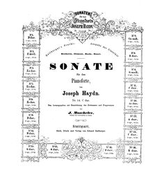 Partition complète, Piano Sonata No.48 en C major, Haydn, Joseph