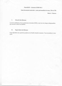 Interconnexion et gestion des réseaux 2002 Génie Informatique Université de Technologie de Belfort Montbéliard