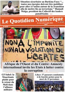 Quotidien Numérique d’Afrique du 12/07/2023
