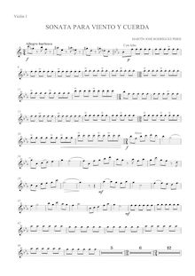 Partition violons I, Sonata para viento, cuerda y arpa, Sonata for Winds, Strings and Harp