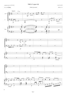 Partition , Allegretto, Piano Trio No.1, Plante, Cyril