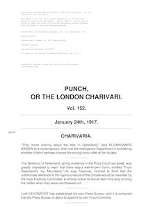 Punch, or the London Charivari, Volume 152, January 24, 1917