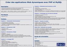 Créer des applications Web dynamiques avec PHP et MySQL