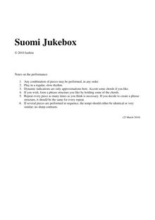 Partition complète, Suomi Jukebox, Jashiin