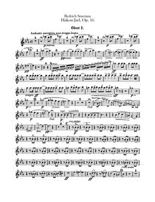 Partition hautbois 1, 2, Hakon Jarl, Smetana, Bedřich