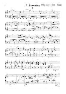 Partition complète, Sonatina No.1, C major, Stoll, Otto