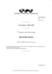 EML 2006 mathematiques classe prepa hec (ece)