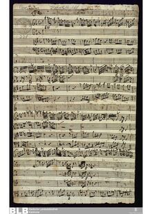 Partition complète, trompette Concerto en D major, D major, Molter, Johann Melchior par Johann Melchior Molter
