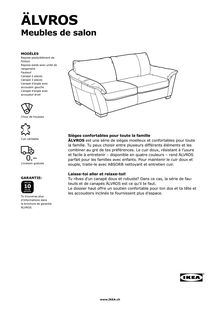 Guide d achat ÄLVROS - canapés et fauteuils