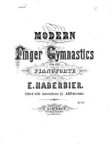 Partition complète, moderne Finger Gymnastics pour pour Pianoforte