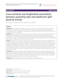 Cross-sectional and longitudinal associations between parenting style and adolescent girls’ physical activity