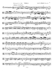 Partition altos, violoncelle Concerto, Op.14, Concerto in Forme d un Concertino pour Violoncelle avec Accompagnement de l Orchestre ou du Pianoforte, Op.14