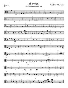Partition ténor viole de gambe 3, alto clef, Madrigali a 5 voci, Libro 4 par Benedetto Pallavicino