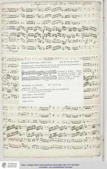 Partition complète et parties, Sinfonia en G major, GWV 598