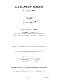 BAC ES-L-S 2017 LIBAN SUJET ITALIEN LV1