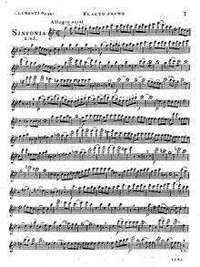 Partition flûte 1, 2 Symphonies, Sinfonie à Grande Orchestre ; Sinfonies périodiques
