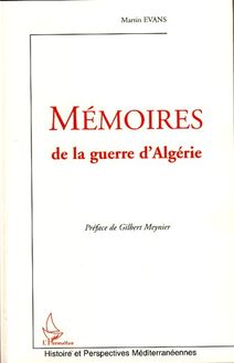 Mémoires de la guerre d Algérie