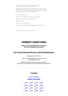 Robbery under Arms; a story of life and adventure in the bush and in the Australian goldfields