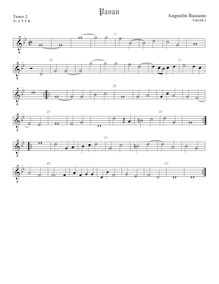 Partition ténor viole de gambe 3, octave aigu clef, pavanes et Galliards pour 5 violes de gambe