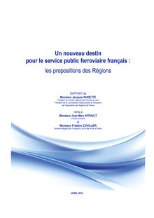 Un nouveau destin pour le service public ferroviaire français : les propositions des régions