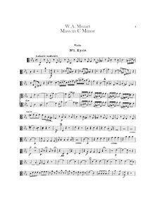 Partition altos, Mass, Große Messe ; Great Mass ; Mass No.17