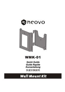 Notice LCD AG Neovo  WMK-01